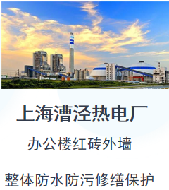 上海漕泾热电厂办公楼红砖外墙防水防污修缮工程
